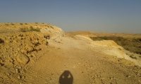 Ashalim to Lavan stream section - Train from Sorek to Kusseima - dugout 1.jpg